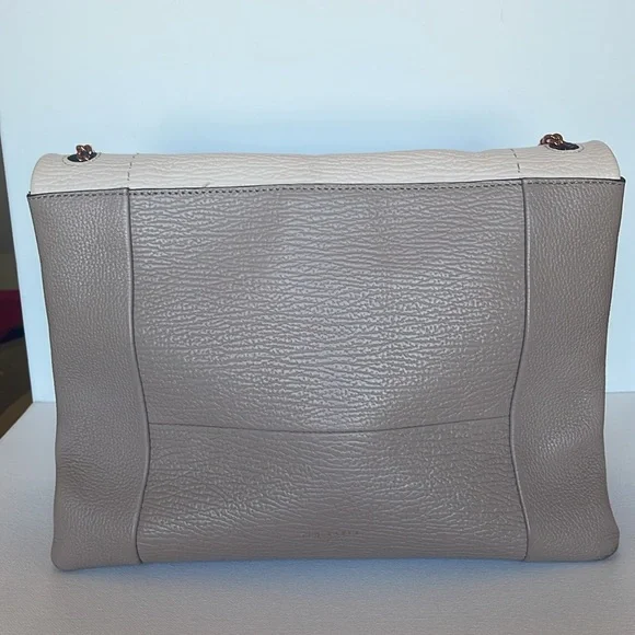 VGC TED BAKER LONDON 100% BOVINE LEATHER SHOULDER BAG/CLUTCH W ROSE GOLD HW - Picture 11 of 17